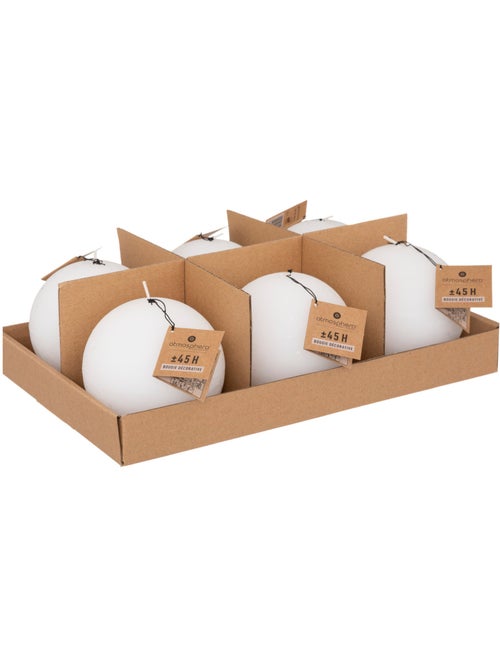 Bougie boule rustique OLIA - Kiabi