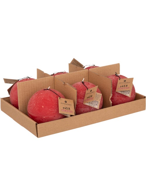 Bougie boule rustique OLIA - Kiabi
