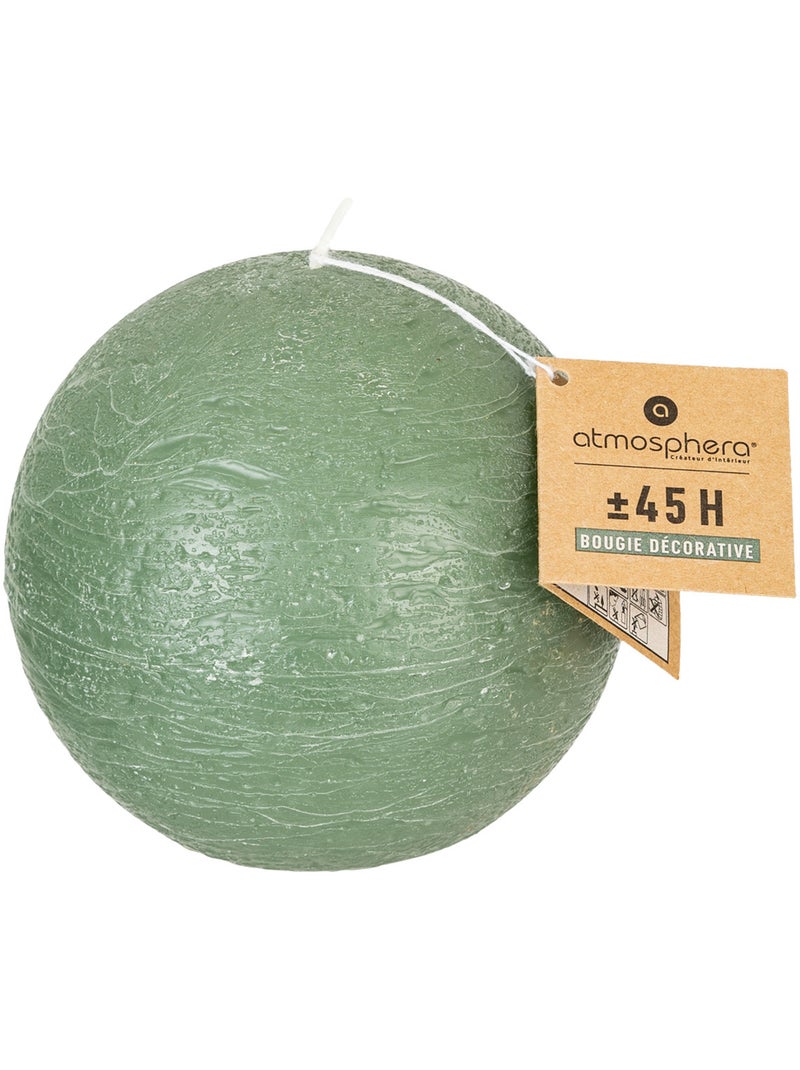 Bougie boule rustique OLIA Vert - Kiabi
