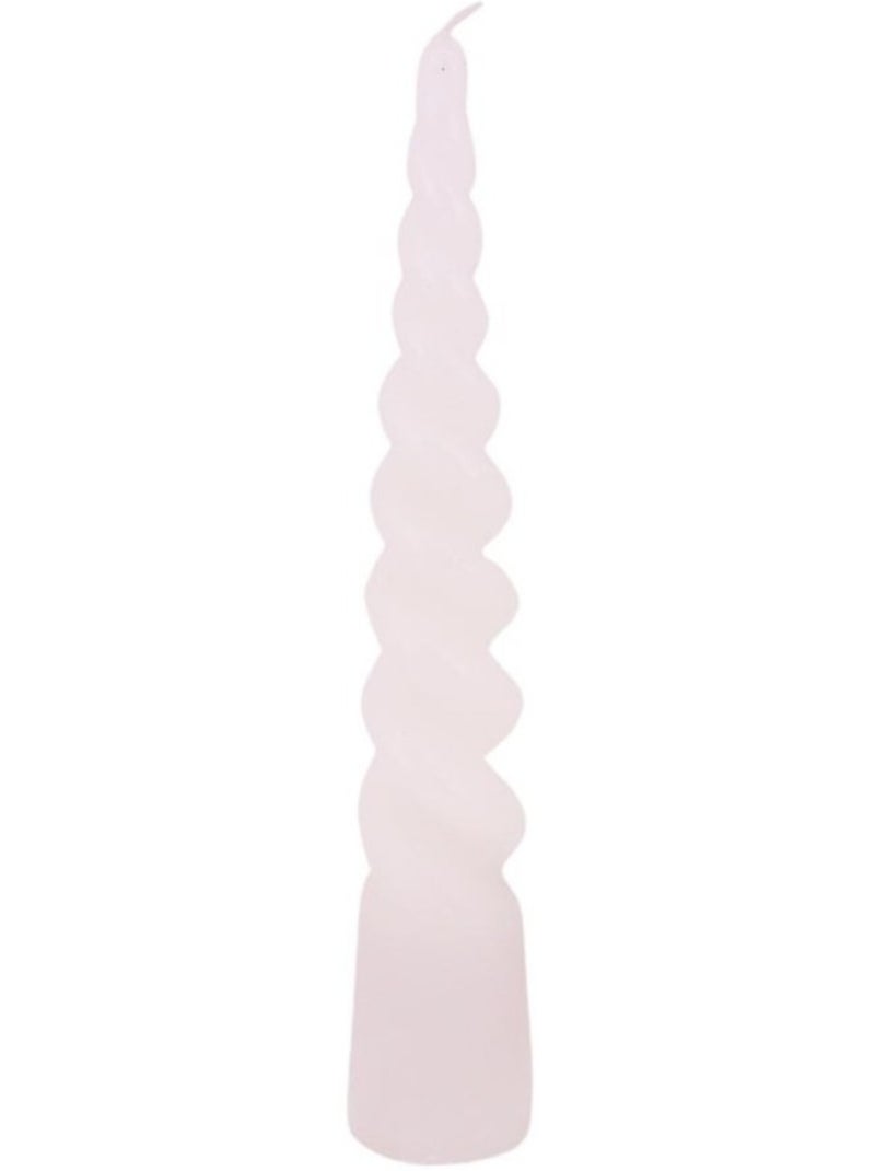 Bougie cône torsadé 6x30cm Blanc - Kiabi