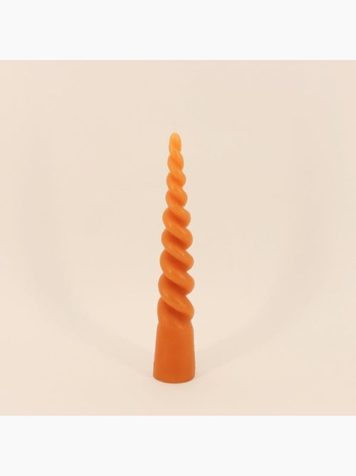 Bougie cône torsadé 6x30cm - Kiabi