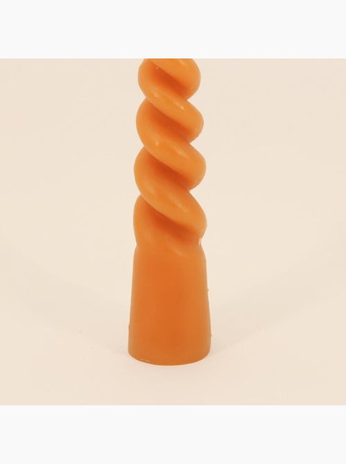 Bougie cône torsadé 6x30cm - Kiabi