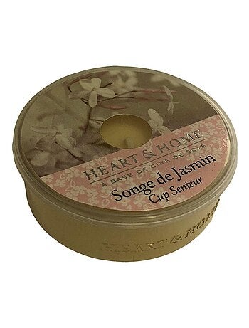 Bougie cup heart and home songe de Jasmin