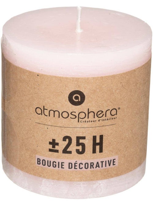 Bougie cylindre en cire aspect rustique OLIA - Kiabi