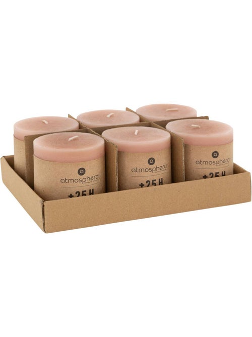 Bougie cylindre en cire aspect rustique OLIA - Kiabi
