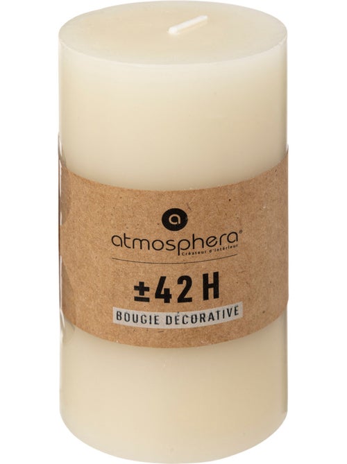 Bougie cylindre en cire HUGO - Kiabi
