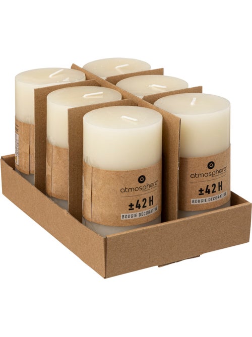 Bougie cylindre en cire HUGO - Kiabi