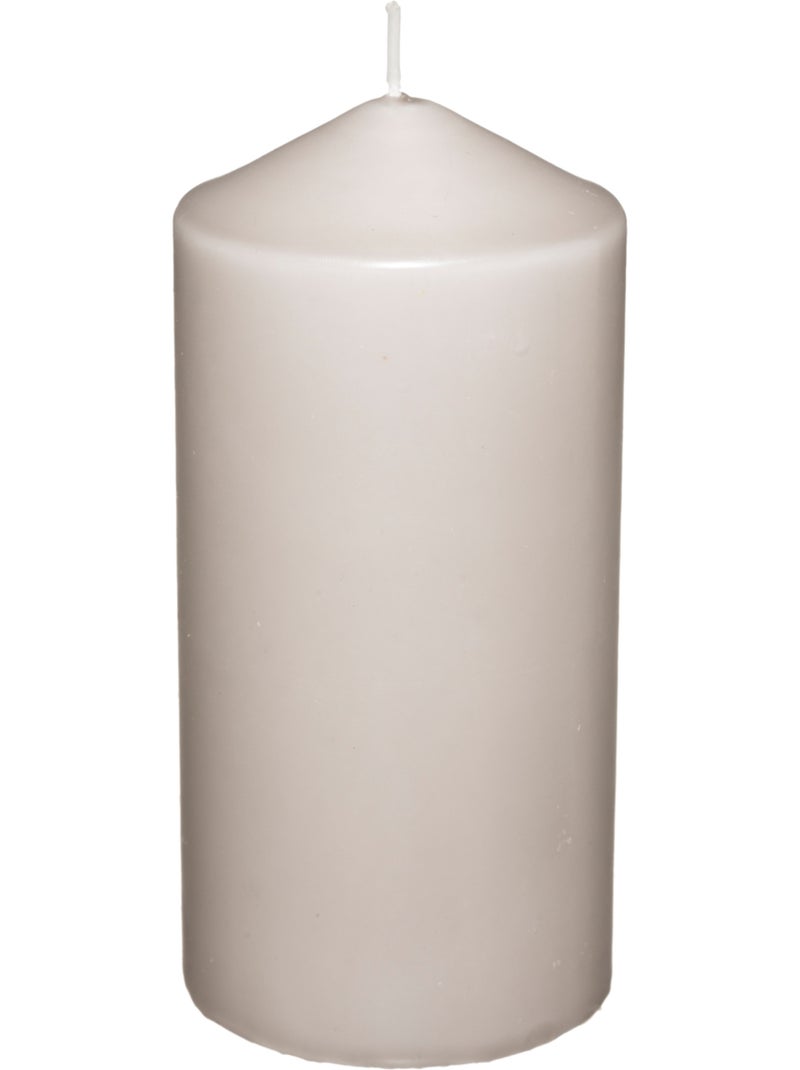 Bougie cylindre en cire HUGO Taupe - Kiabi