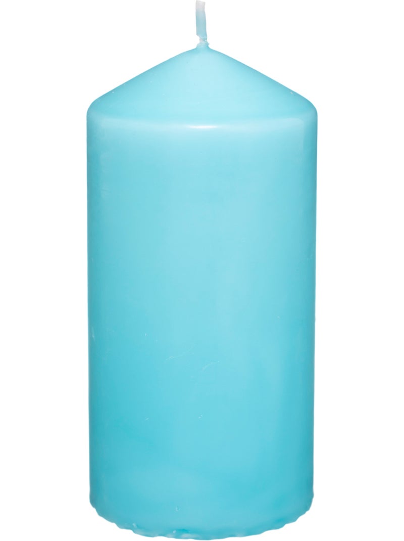 Bougie cylindre en cire HUGO Turquoise - Kiabi