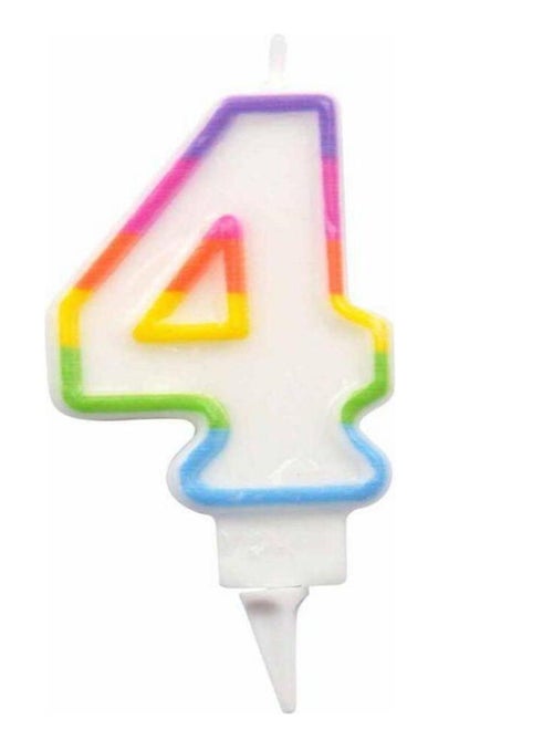 Bougie d anniversaire chiffre 4 - Kiabi