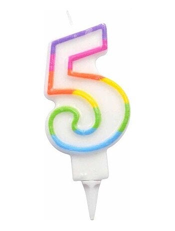 Bougie d anniversaire chiffre 5