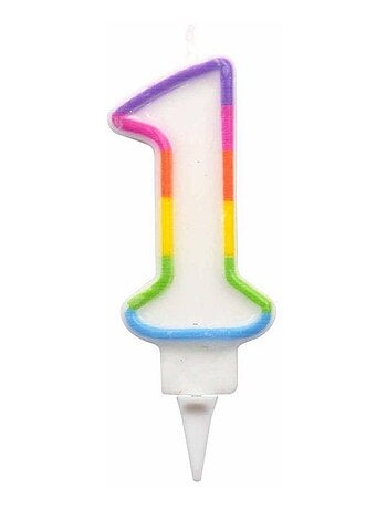 Bougie d'anniversaire chiffre 1