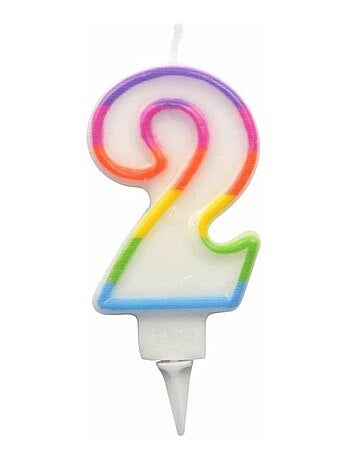 Bougie d'anniversaire chiffre 2