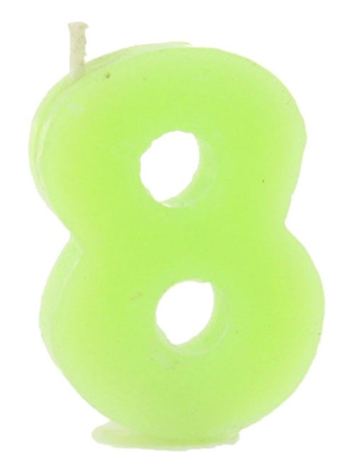 Bougie d'anniversaire 8 ans et 24 bougies classiques - Kiabi