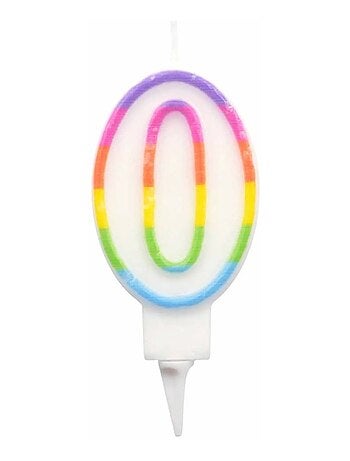 Bougie d'anniversaire chiffre 0