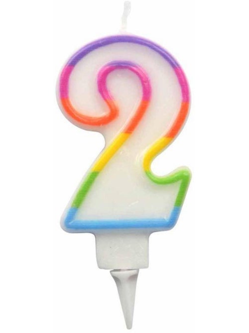 Bougie d'anniversaire chiffre 2 - Kiabi Bougie d'anniversaire chiffre 2 - Kiabi