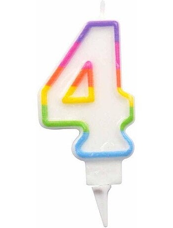 Bougie d'anniversaire chiffre 4