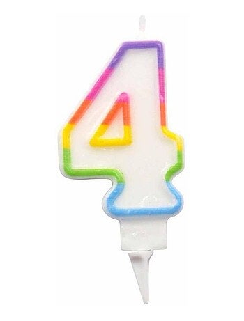 Bougie d'anniversaire chiffre 4