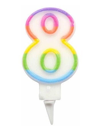 Bougie d'anniversaire chiffre 8