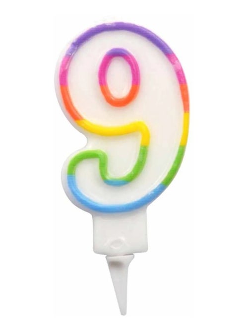 Bougie d'anniversaire chiffre 9 - Kiabi