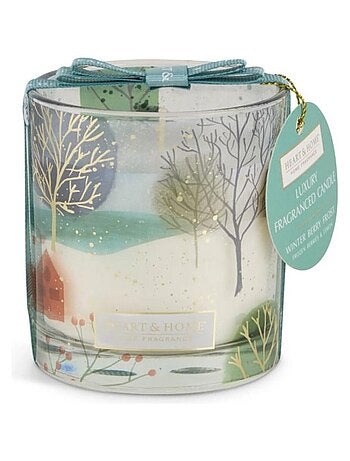 Bougie décor baies d’hiver