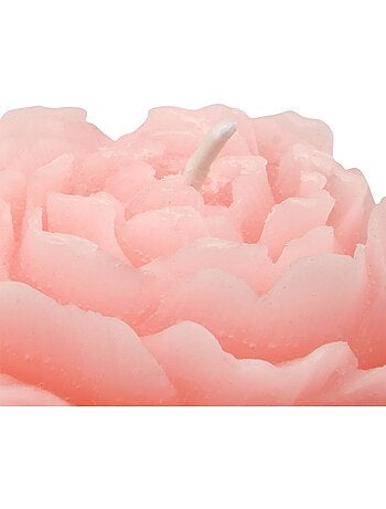 Bougie décorative 79g cire forme rose FLEUR DE ROSE