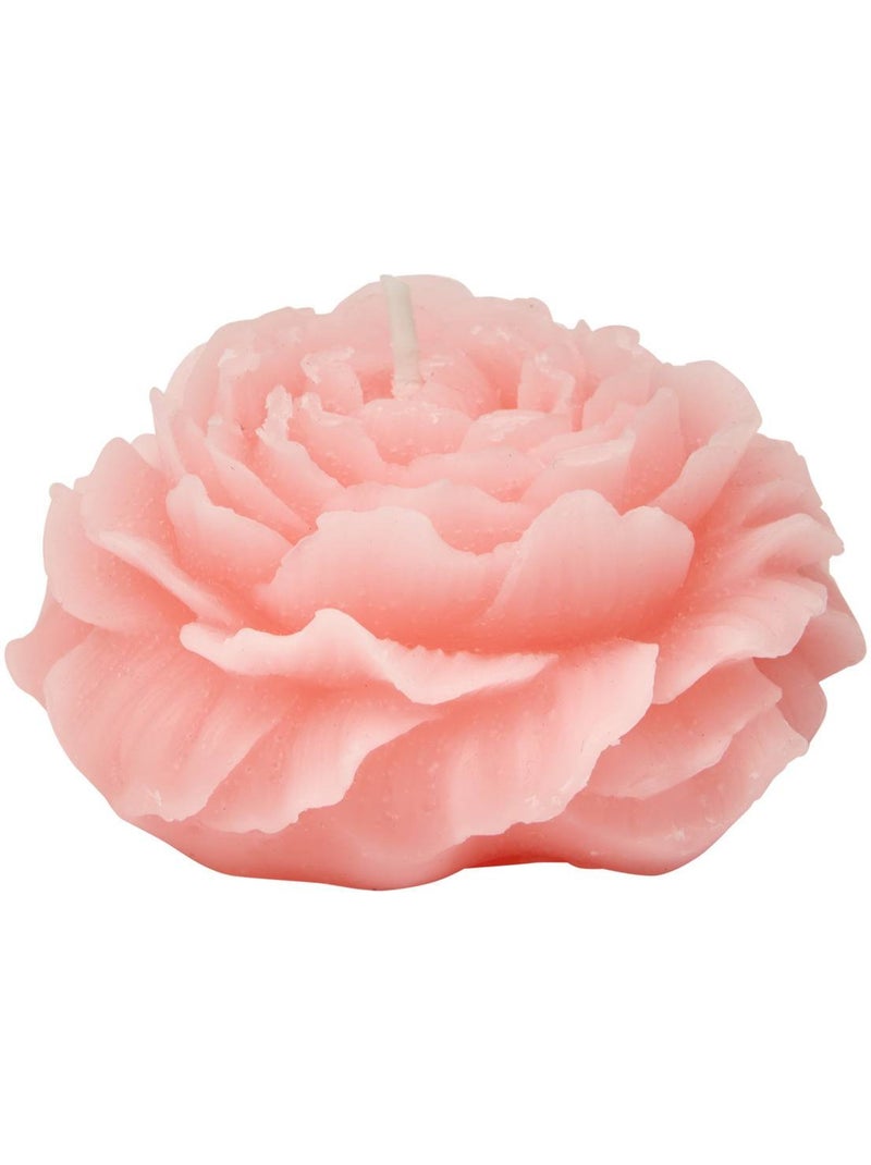 Bougie décorative 79g cire forme rose FLEUR DE ROSE Blanc - Kiabi