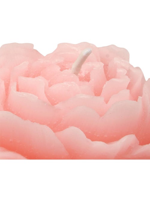 Bougie décorative 79g cire forme rose FLEUR DE ROSE - Kiabi