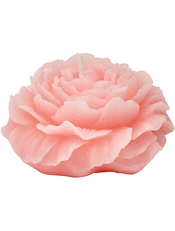 Bougie décorative 79g cire forme rose FLEUR DE ROSE