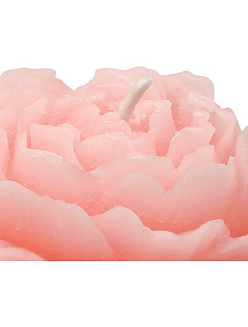 Bougie décorative 79g cire forme rose FLEUR DE ROSE