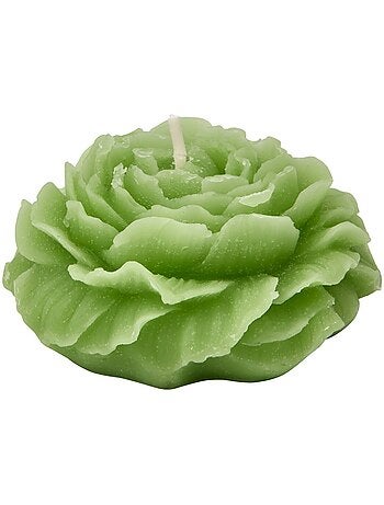 Bougie décorative 79g cire forme rose FLEUR DE ROSE