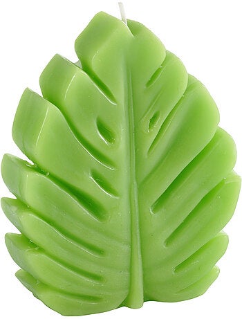 Bougie décorative en forme de feuille