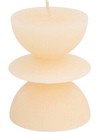 Bougie décorative ronde h 9 cm homy