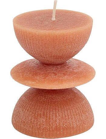 Bougie décorative ronde h 9 cm homy