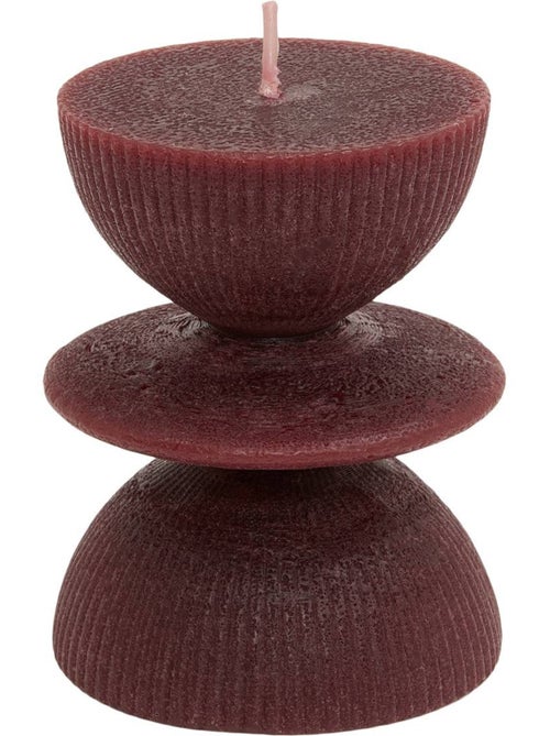 Bougie décorative ronde h 9 cm homy - Kiabi