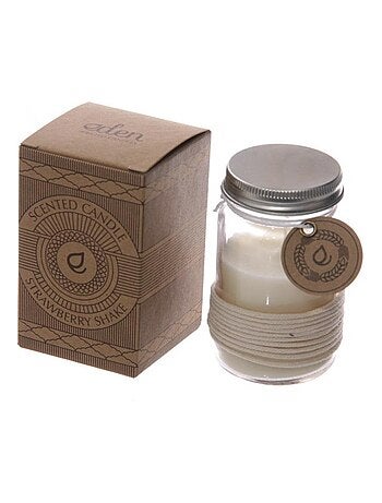 Bougie Eden Fraise dans pot en verre