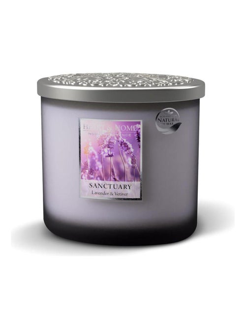 Bougie ellipse 2 mèches heart and home jardin secret - Kiabi