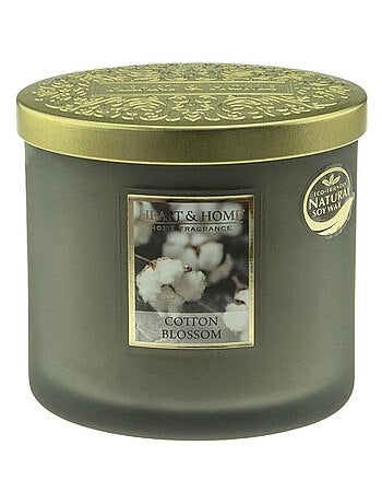Bougie ellipse senteur fleurs de coton