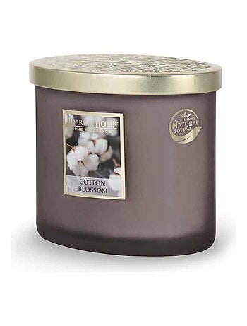 Bougie ellipse senteur fleurs de coton