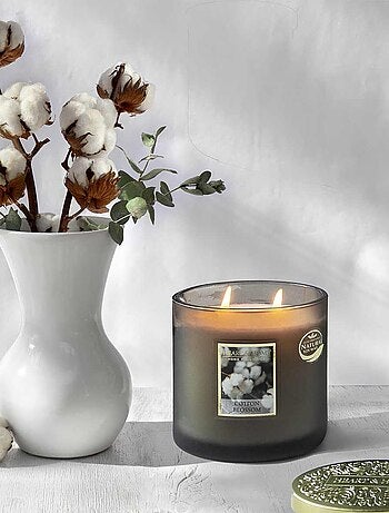 Bougie ellipse senteur fleurs de coton