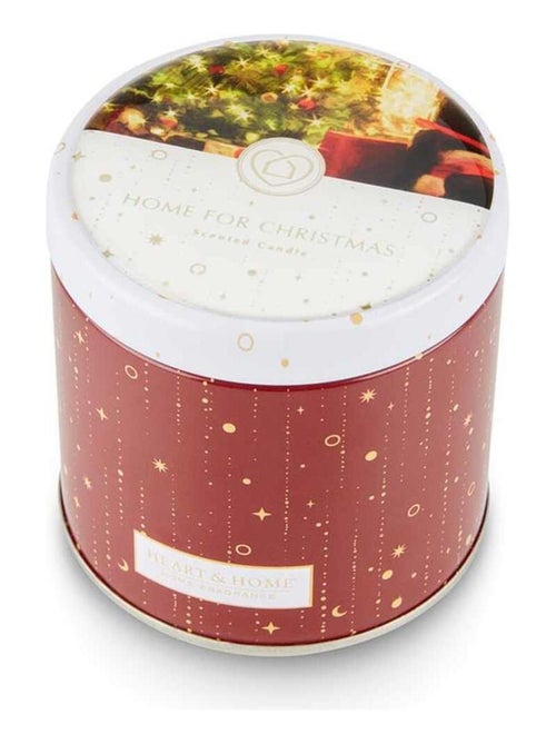 Bougie en boite métal Heart and Home Noël au coin du feu - Kiabi