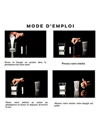 Bougie en poudre 250 grs nuit dorée