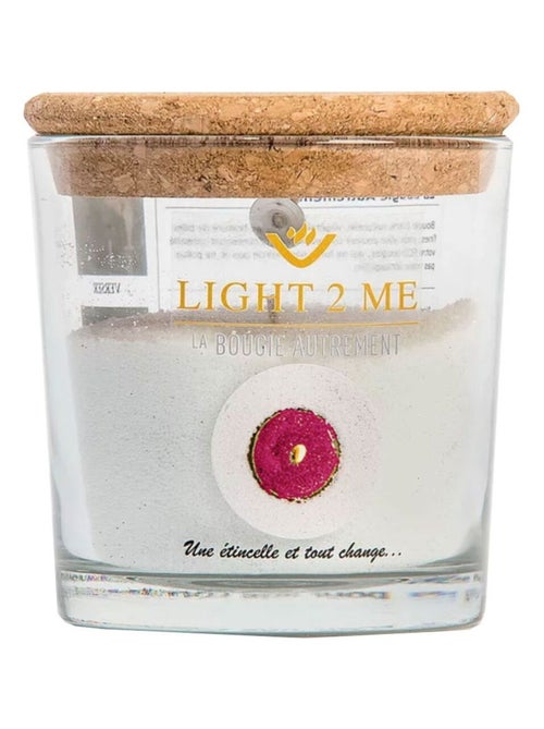 Bougie en poudre 250 grs rose pailleté - Kiabi