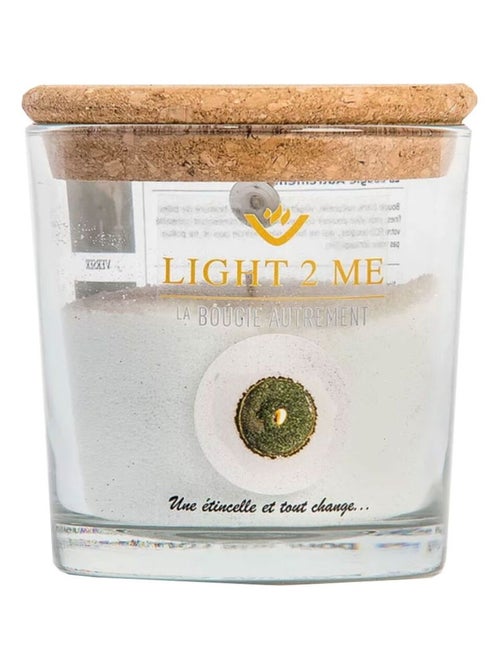 Bougie en poudre 250 grs vert pailleté - Kiabi