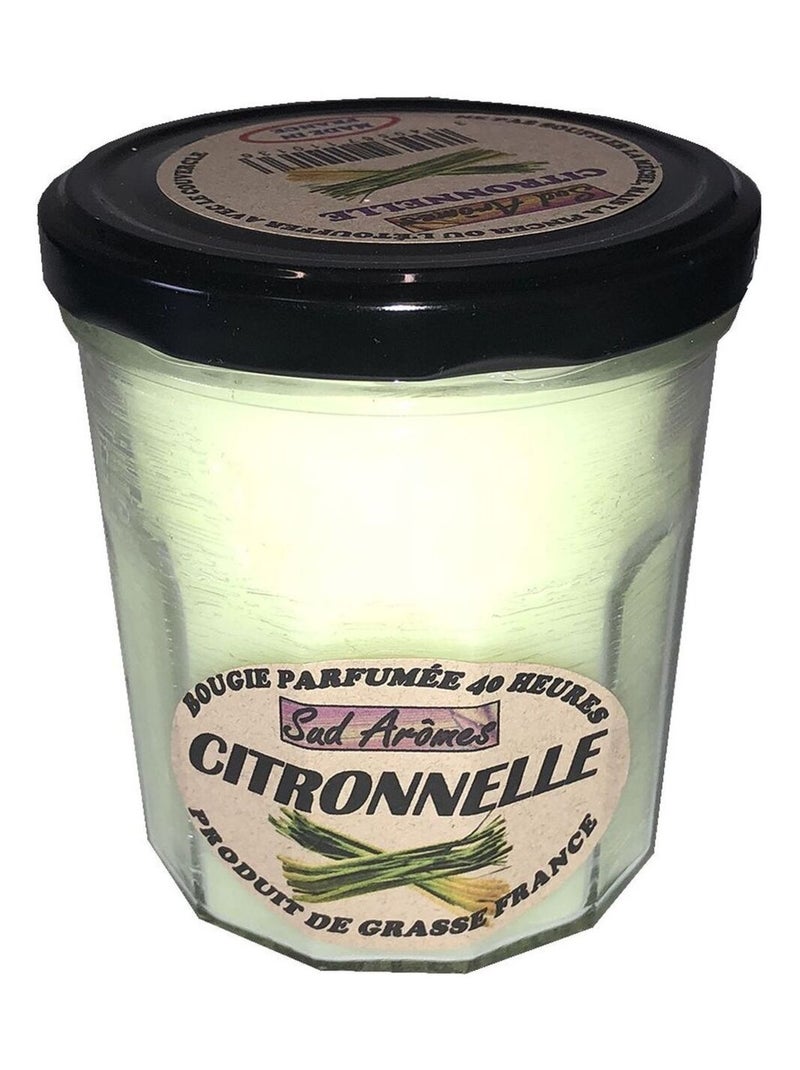 Bougie fabriquée en France 40 heures citronnelle Jaune - Kiabi
