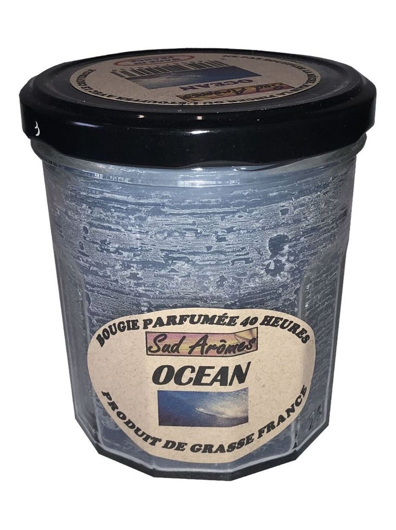 Bougie fabriquée en France 40 heures océan Bleu - Kiabi