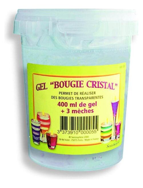 Bougie Gel Bougie Cristal 400 ml - Kiabi