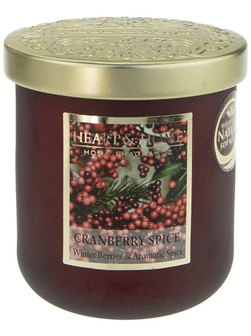 Bougie heart and home épices et cranberry - Kiabi