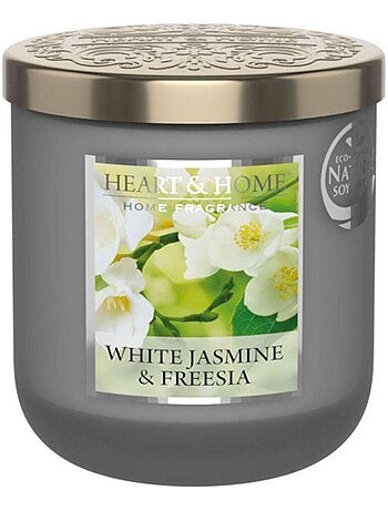 Bougie heart and home freesia et jasmin blanc