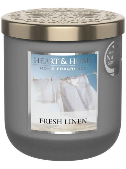 Bougie heart and home linge frais - Kiabi Bougie heart and home linge frais - Kiabi